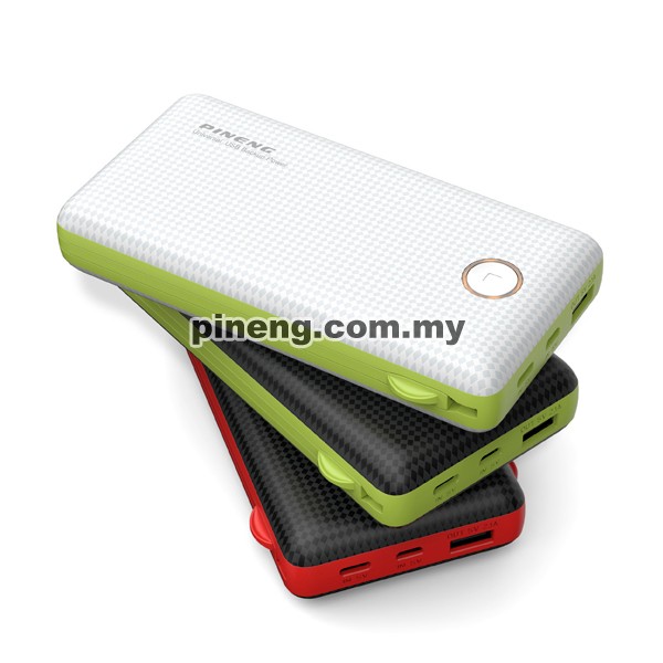 [Wholesale] PINENG PN-959 20000mAh Built-In 2 Cable Lithium Polymer Power Bank